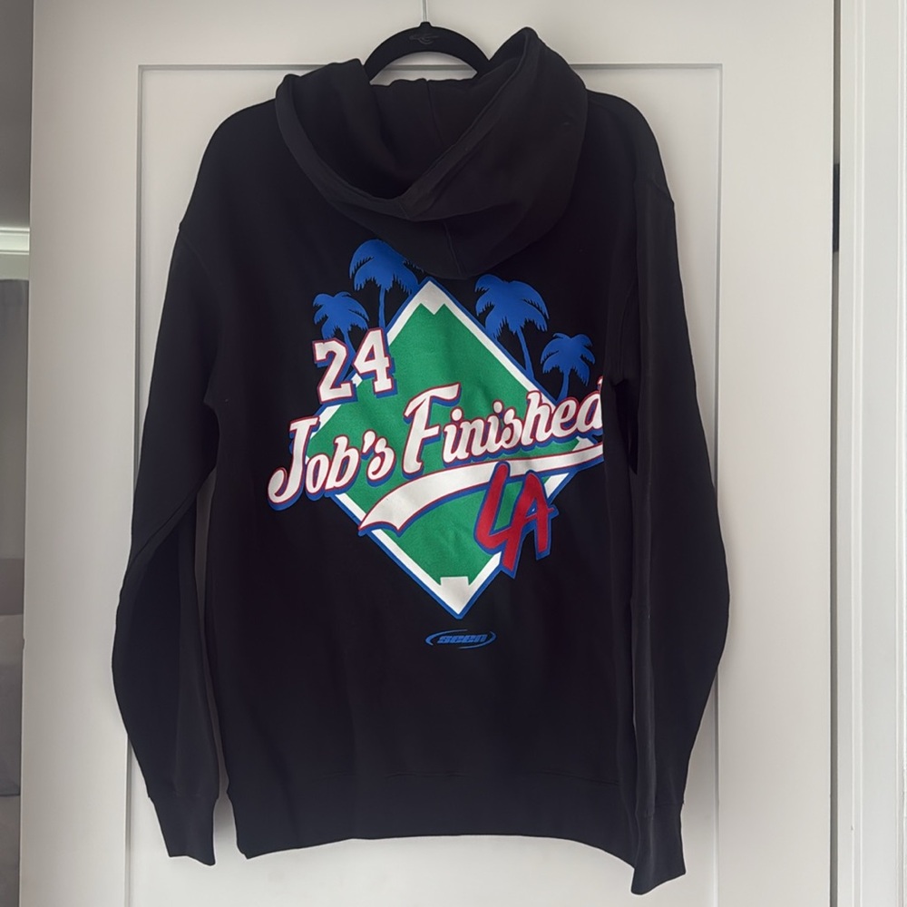 SOLD OUT Brand Seen Job’s Finished Hoodie Los Angeles Dodgers Size M